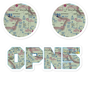 Nichols Airport (0PN5) VFR Sectional Sticker Pack