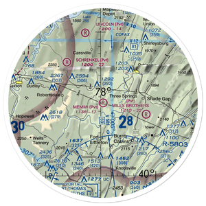 Memmi Airport (0PN6) VFR Sectional Sticker (30 mile)