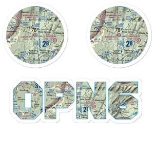 Memmi Airport (0PN6) VFR Sectional Sticker Pack