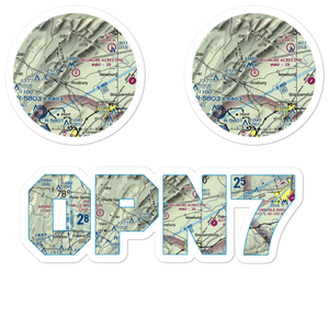 Drillmore Acres Airport (0PN7) VFR Sectional Sticker Pack