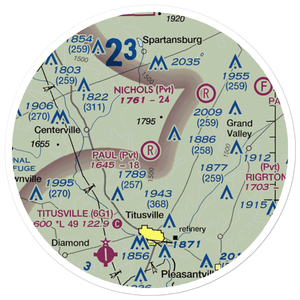 Paul Personal Use Airport (0PN9) VFR Sectional Sticker (20 mile)