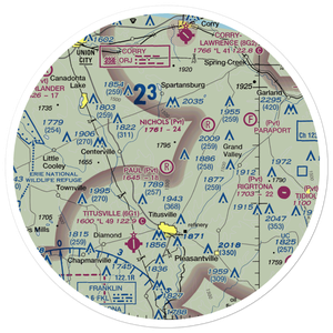 Paul Personal Use Airport (0PN9) VFR Sectional Sticker (30 mile)