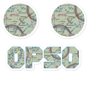 Frederick Airpark (0PS0) VFR Sectional Sticker Pack