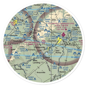 Old Orchard Airport (0PS4) VFR Sectional Sticker (30 mile)