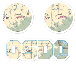 Lenling Airport (0SD0) VFR Sectional Sticker Pack