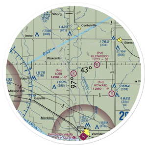 Lodi Airport (0SD1) VFR Sectional Sticker (30 mile)