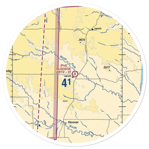 Bledsoe Ranch Airport (0SD3) VFR Sectional Sticker (30 mile)