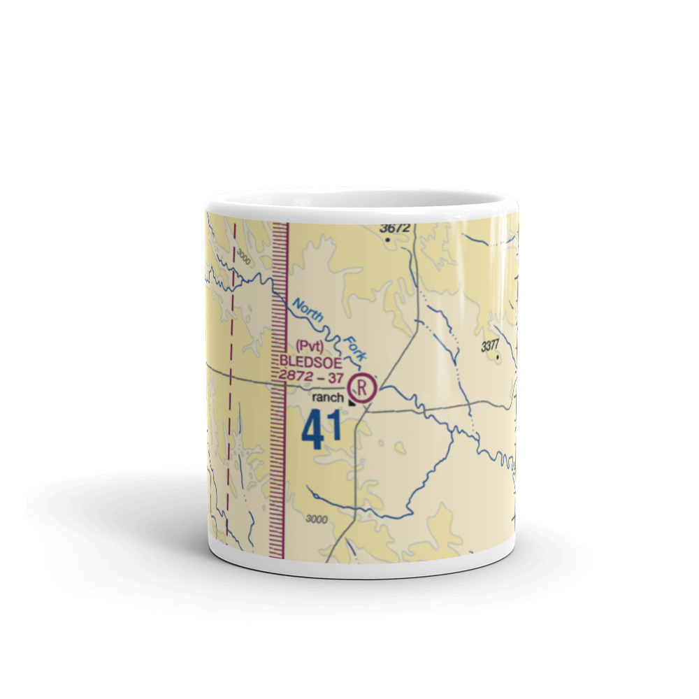 Bledsoe Ranch Airport (0SD3) VFR Sectional  Mug 