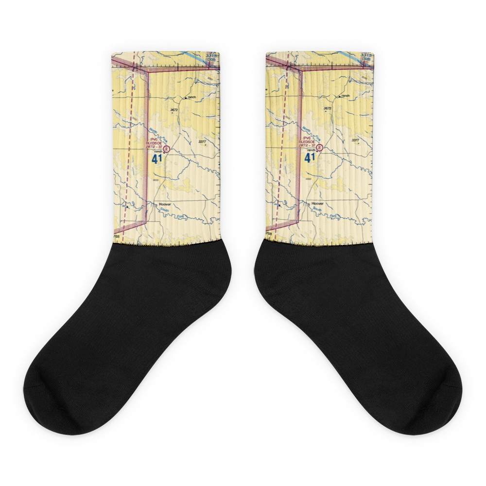 Bledsoe Ranch Airport (0SD3) VFR Sectional Socks 