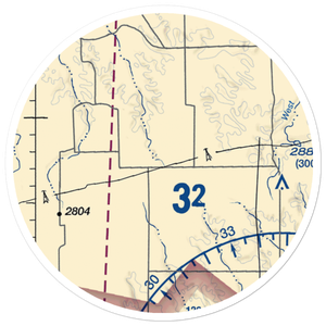 Oasis Ranch Airport (0SD6) VFR Sectional Sticker (20 mile)