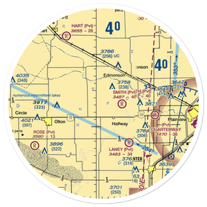 Buddy Harmel Airport (0TA1) VFR Sectional Sticker (30 mile)
