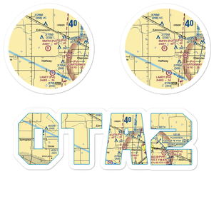 Smith Farms Airport (0TA2) VFR Sectional Sticker Pack