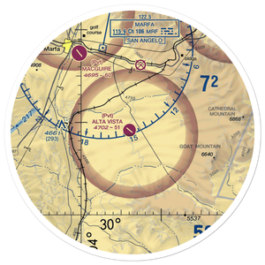 Alta Vista Ranch Airport (0TA7) VFR Sectional Sticker (30 mile)