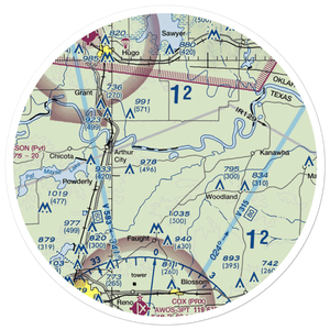 Womack Plantation Airport (0TA8) VFR Sectional Sticker (30 mile)