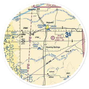 Buzz Field (0TE3) VFR Sectional Sticker (30 mile)