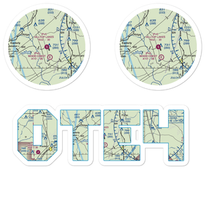 Hilltop Lakes Airport (0TE4) VFR Sectional Sticker Pack