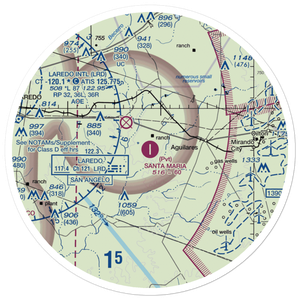 Santa Maria Ranch Airport (0TE5) VFR Sectional Sticker (30 mile)