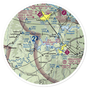 Tims Ford Seaplane Base (0TN1) VFR Sectional Sticker (30 mile)
