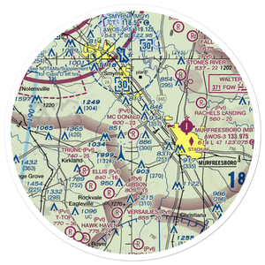 Mc Donald Airport (0TN5) VFR Sectional Sticker (30 mile)