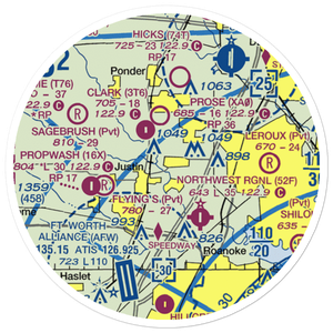 Dooley Airport (0TS1) VFR Sectional Sticker (20 mile)