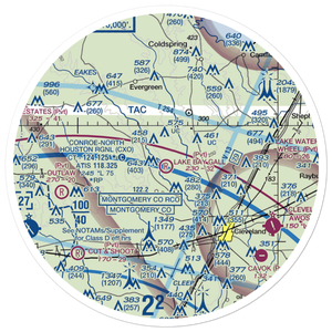 Lake Bay Gall Airport (0TS5) VFR Sectional Sticker (30 mile)