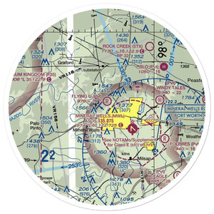 Flying U Airport (0TS7) VFR Sectional Sticker (30 mile)