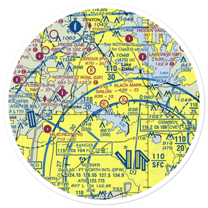 Shiloh Airport (0TX5) VFR Sectional Sticker (30 mile)