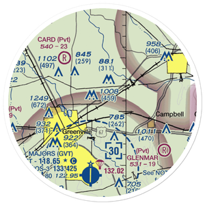Jacobia Field (0TX8) VFR Sectional Sticker (20 mile)