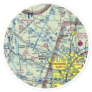 Coffman Field (0VA5) VFR Sectional Sticker (30 mile)