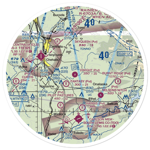 Dwight Field (0WA1) VFR Sectional Sticker (30 mile)
