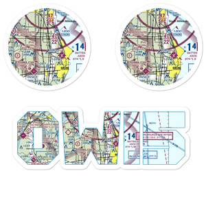 Crash In International Airport (0WI5) VFR Sectional Sticker Pack