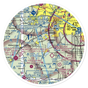 Simandl Field/Private Airport (0WI6) VFR Sectional Sticker (30 mile)