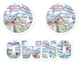 Rucilla's Roost Airport (0WN0) VFR Sectional Sticker Pack