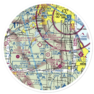 Potts Field (0WN5) VFR Sectional Sticker (30 mile)