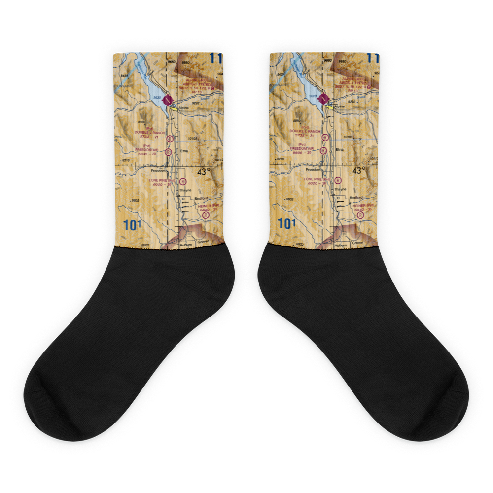 Freedom Air Ranch Airport (0WY0) VFR Sectional Socks 