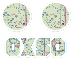 Diamond H Ranch Airport (0XS0) VFR Sectional Sticker Pack