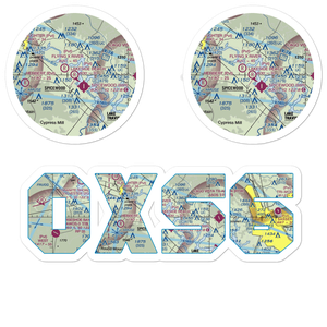 Lakeside Beach Airport (0XS6) VFR Sectional Sticker Pack