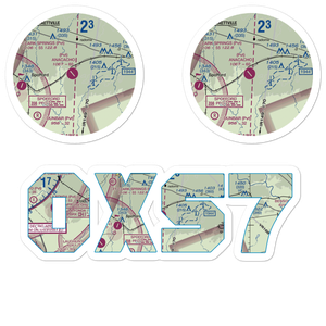 Anacacho Ranch Airport (0XS7) VFR Sectional Sticker Pack