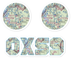 French Field (0XS9) VFR Sectional Sticker Pack