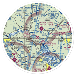 Seven Feathers Airport (10FD) VFR Sectional Sticker (30 mile)