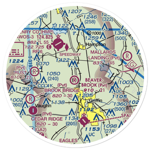 Beaverbrook Aerodrome (10GA) VFR Sectional Sticker (20 mile)