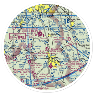 Beaverbrook Aerodrome (10GA) VFR Sectional Sticker (30 mile)
