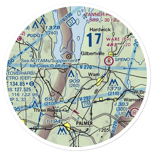 Beaver Lake Seaplane Base (10MA) VFR Sectional Sticker (20 mile)