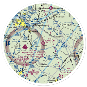 Johnston Farm Airport (10NC) VFR Sectional Sticker (30 mile)