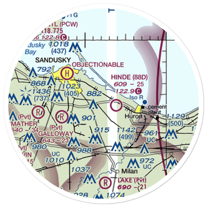 Zoellner Airport (10OH) VFR Sectional Sticker (20 mile)