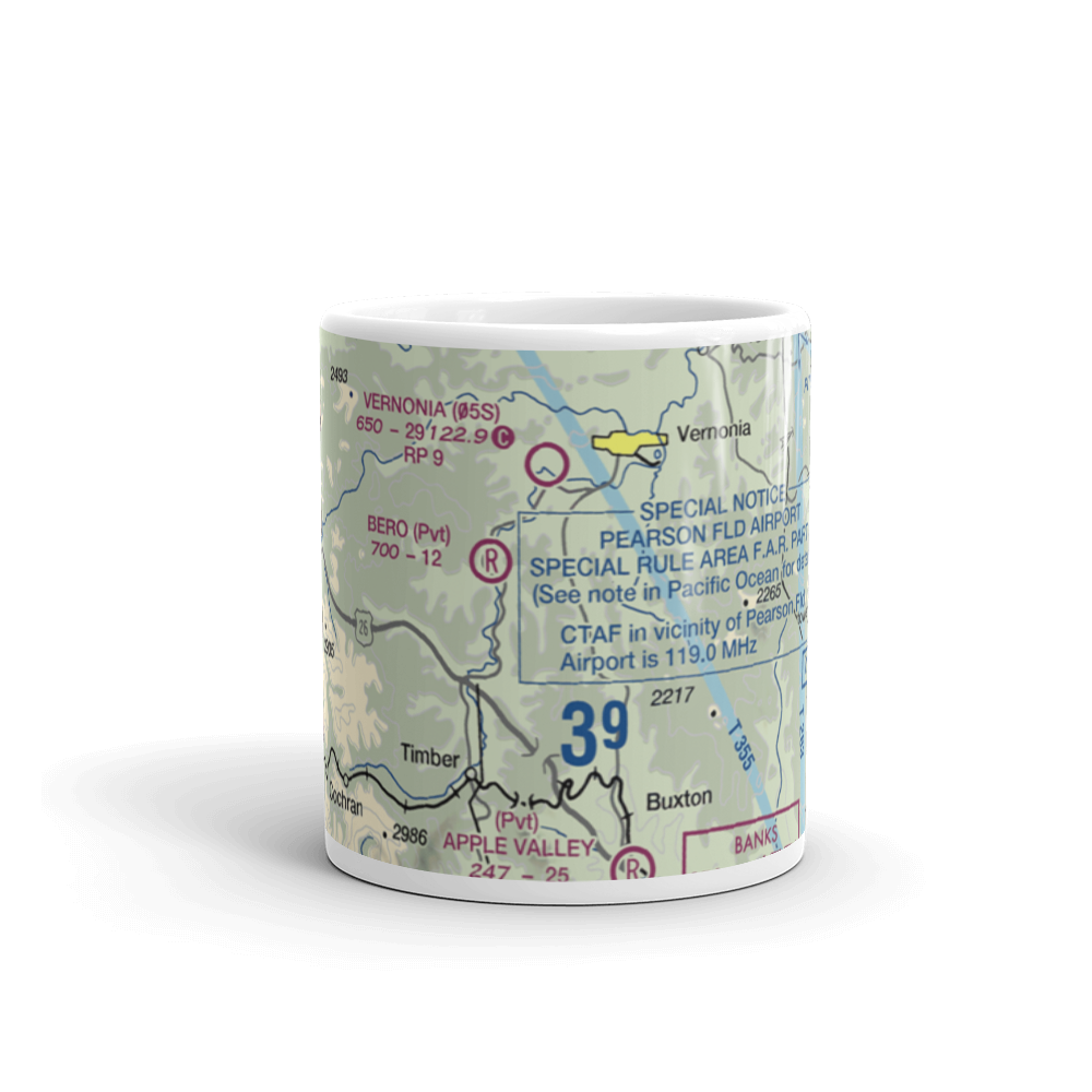 Stevens Mountain Airport (10OR) VFR Sectional  Mug 