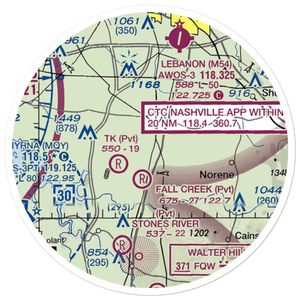Flatwood Field (10TN) VFR Sectional Sticker (20 mile)
