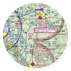 Flatwood Field (10TN) VFR Sectional Sticker (30 mile)