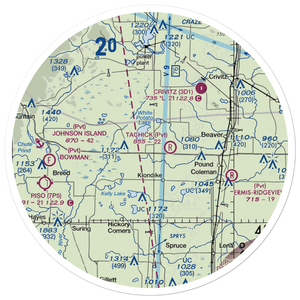 Buds Landing Airport (10WI) VFR Sectional Sticker (30 mile)