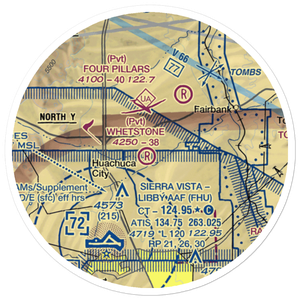 Whetstone Airport (11AZ) VFR Sectional Sticker (20 mile)